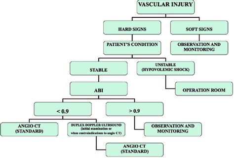 peripheral vascular injury treatment